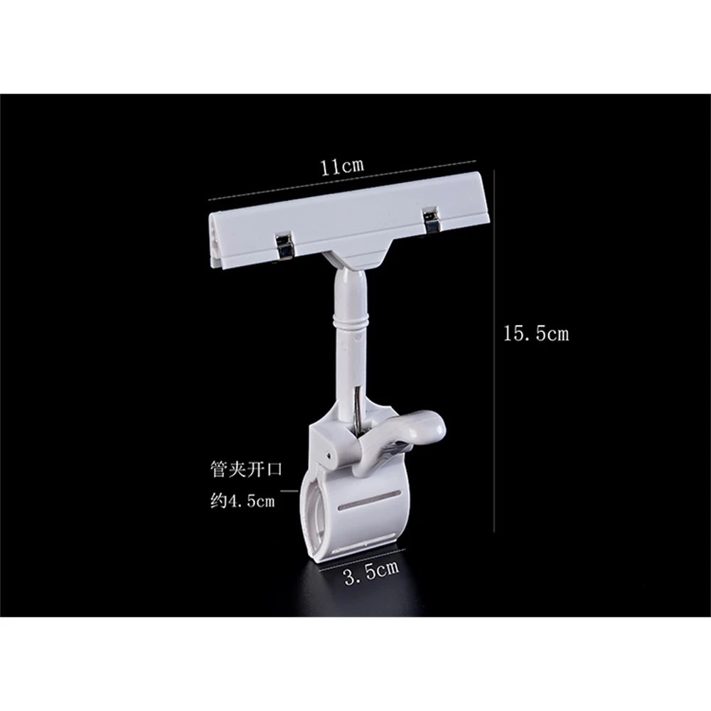 Pop Sign Clip Price Tag Display Clamp Name Card Clip Note Memo Photo Clip Shelf Talker Label Holder Black Promotion Label Clip