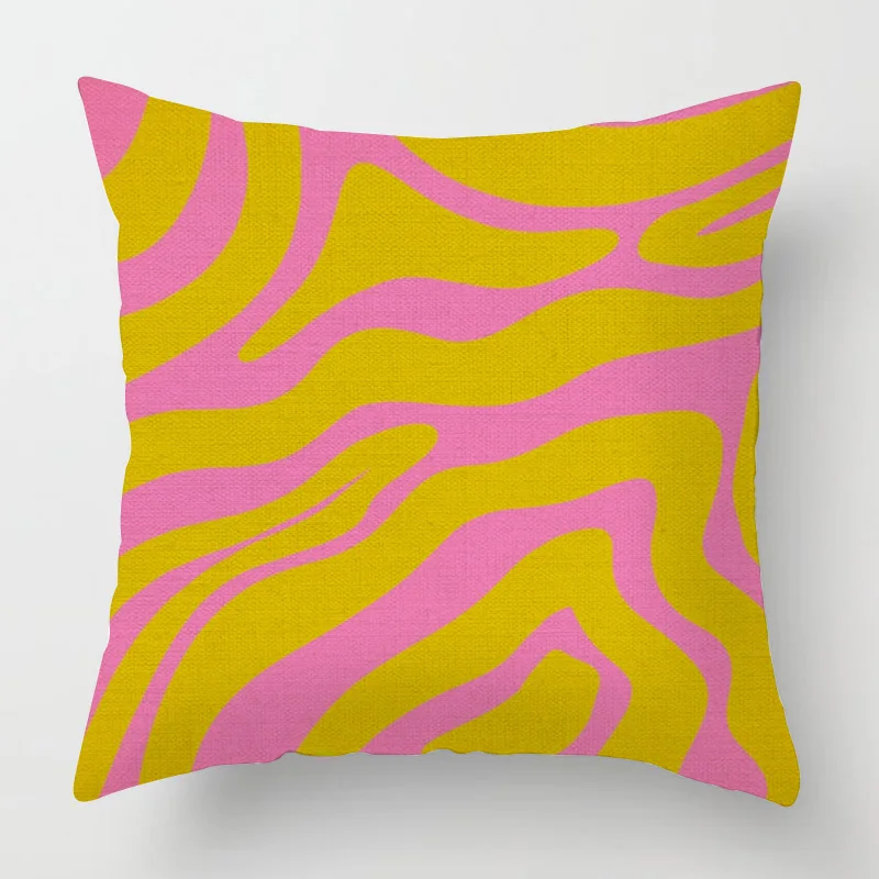 Home Decor Vibrant Geometric & Swirl Pattern Pillow Covers Pattern Cushion Cover Suitable for Sofa Bedroom Car Pillow Cover view 2