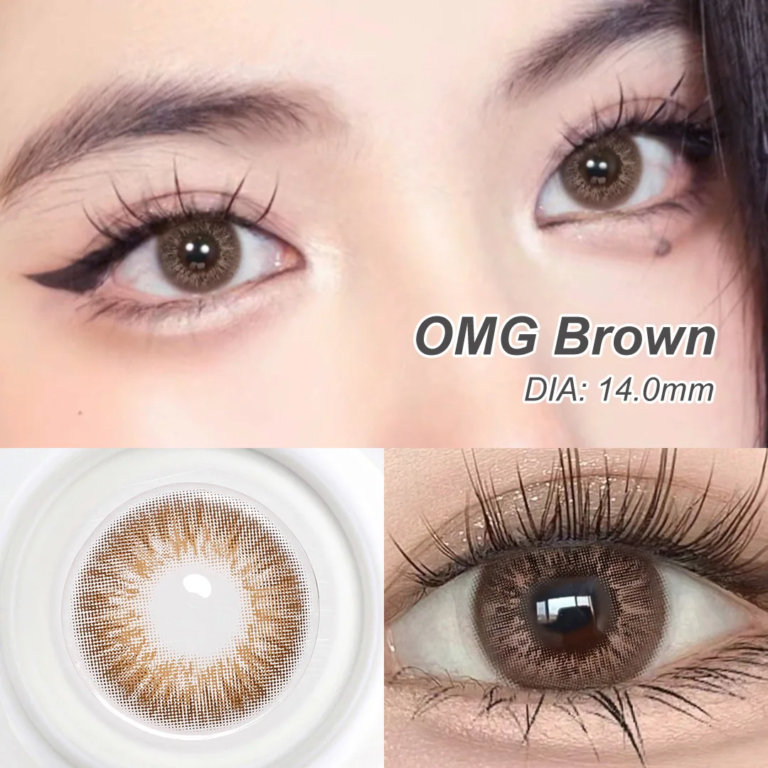 (0.00~-6.00) MAGISTER 14.0mm OMG Color Contact Lenses With Power Simulate Natural Pupil Colored Contact Lenses For Eyes 6 Months