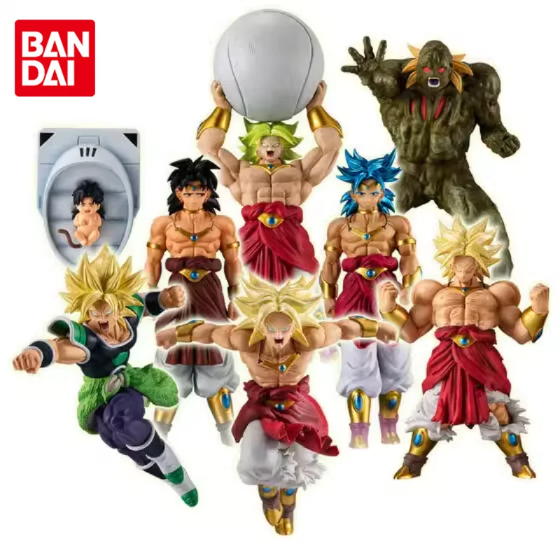 Bandai Original Gashapon HG Dragon Ball Z Broli Super Saiyan Anime Action Figure Toys For Boys Girls Kids Children Birthday Gift