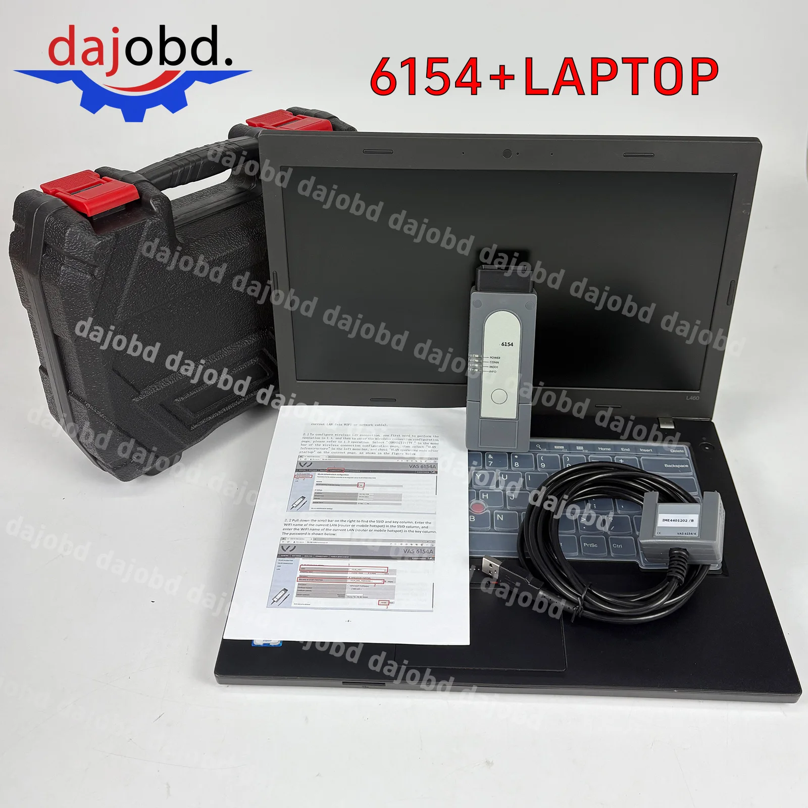 

VAS 6154A diagnostic tool, equipped with laptop, DOIP WIFI, OBD2 interface, VAG UDS, CAN FD, firmware version V25.01