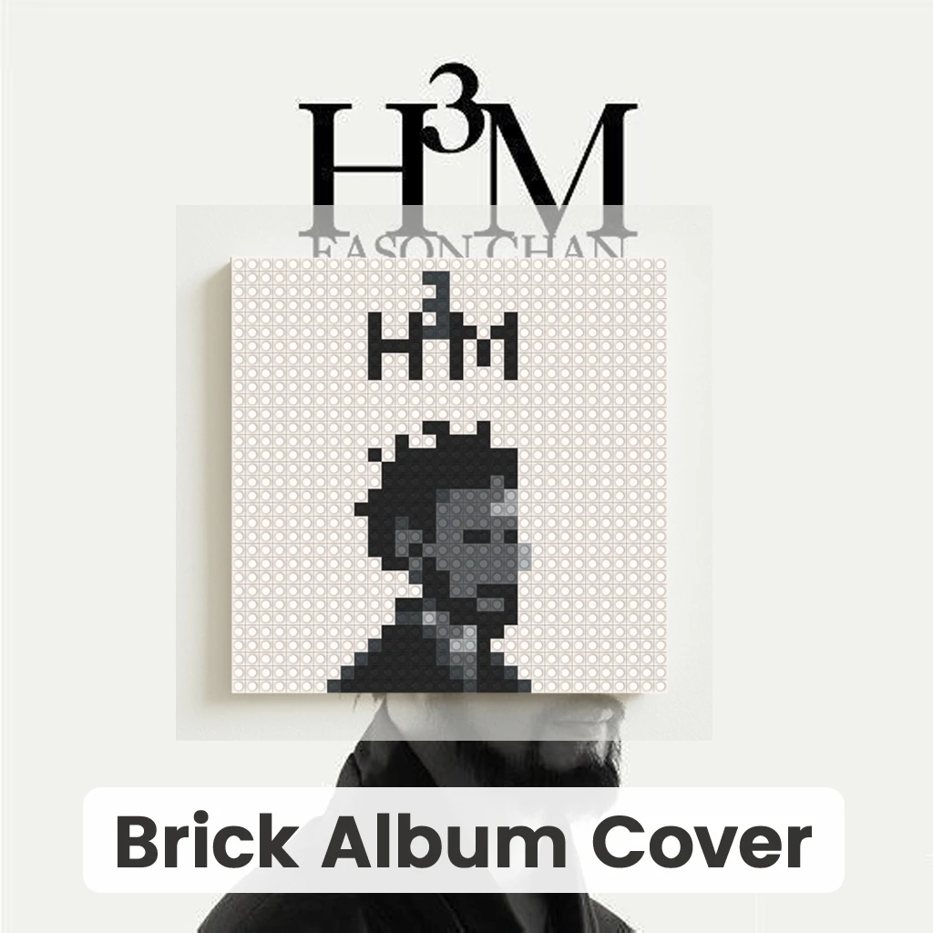 

Eason Chan MOC Building Blocks Pixel Art Mosaic Brick Painting Album Cover Wall Picture Home Living Room Bedroom Decoration Gift