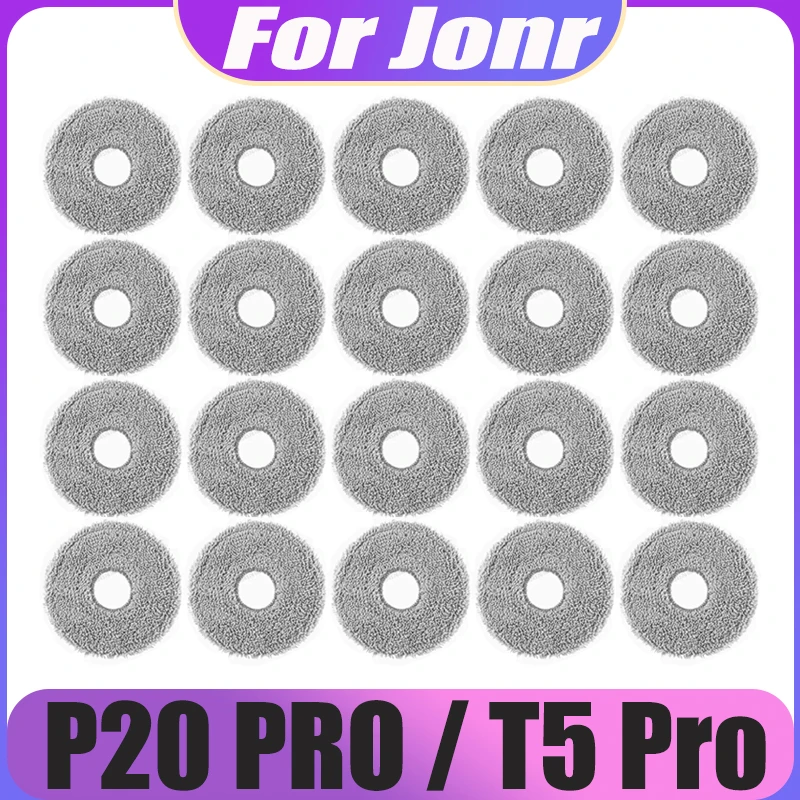 

Mop Pads For Jonr P20 Pro / T5 Pro Robot Vacuum Cleaner Accessories Efficient Spare Cleaning Parts Mopping Cloths Replacement