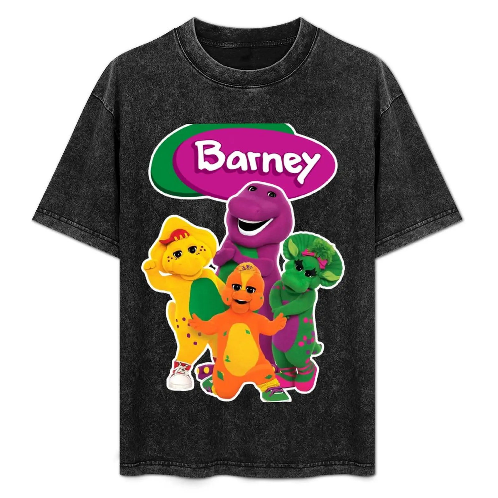 

Barney the dinosaur and team Classic T-Shirt Standard Fit Solid Tee Shirt