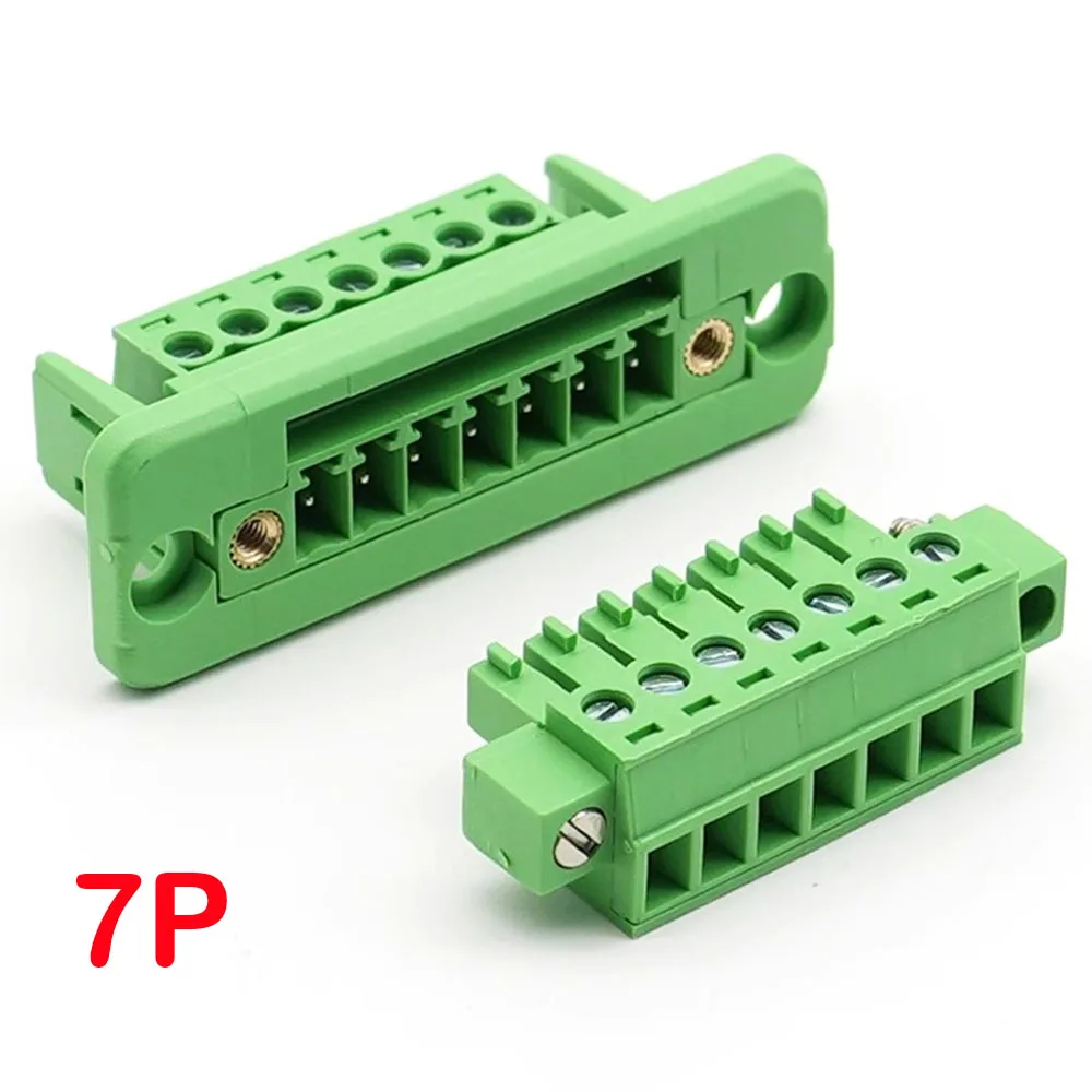 1Set 15EDGWC Pitch 3.81mm 2P/3P/4P/5P/6P/8P/9P/10P/11P/12P Pluggable Terminal Block Connector Soldeerloze Bedrading Plug Connectors