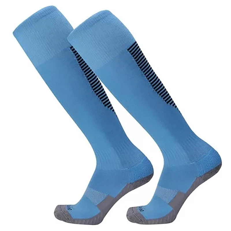 1 Pair Football Sports Socks Long Knee Cotton Spandex Kids Legging Stockings Soccer Baseball Ankle Adults Children Socks