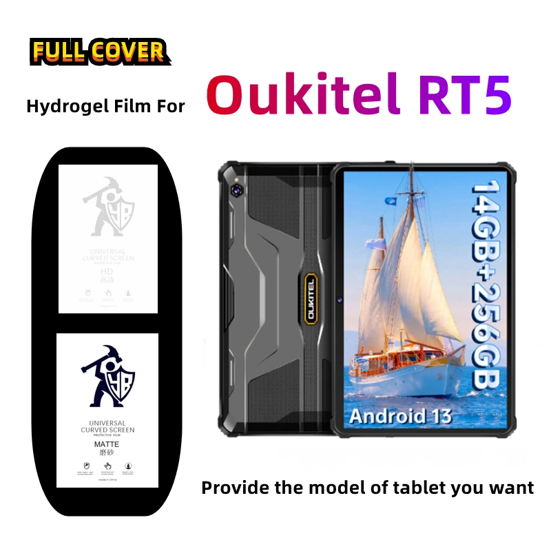 

2pcs Matte Tablets Hydrogel Film For Oukitel RT5 HD Screen Protector For Oukitel RT5 Frosted/Clear Full Cover Protective Film