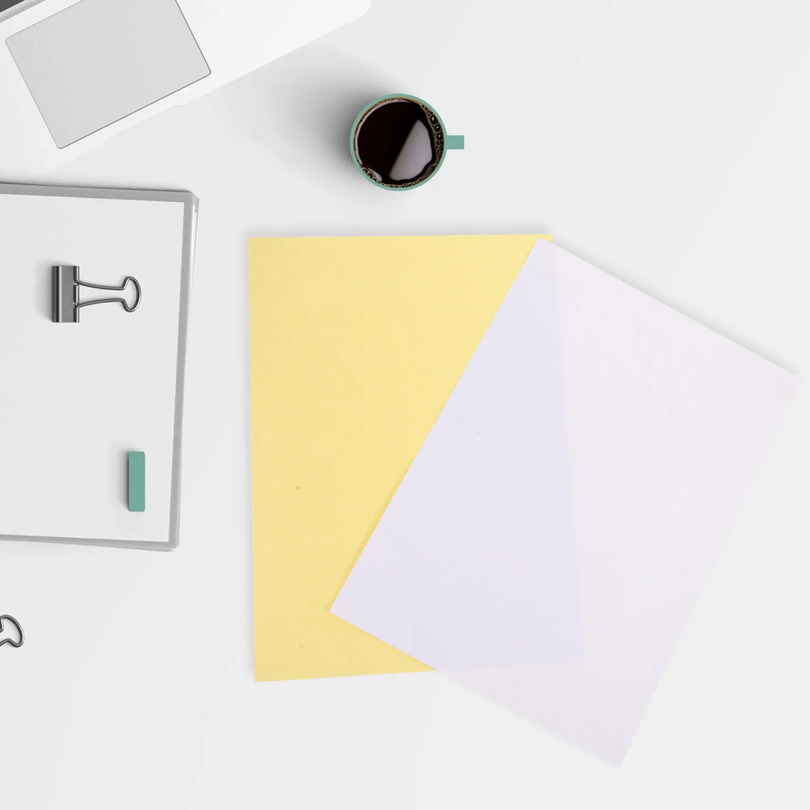 100 ورقة من ورق الملصقات القابل للطباعة، ورق ملصقات غير لامع ذاتي اللصق للطابعة، رسم الرسم، الكتابة، المشاريع الفنية