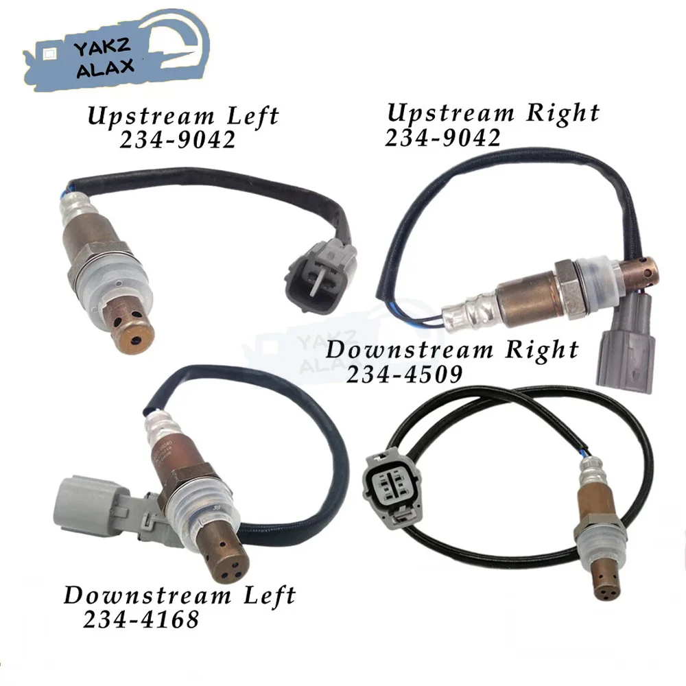 4Pcs for 2004 2005 Toyota Highlander 2004-2006 Lexus RX330 3.3L Oxygen Sensor Upstream Downstream 234-4168 234-4509 234-9042