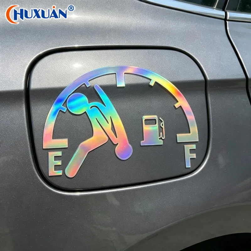 Q Car Stickers Reflective Car Tank Cap Stickers Decal Waterproof Exterior Sign Funny Car Tank Pointer Sticker Auto Decoration