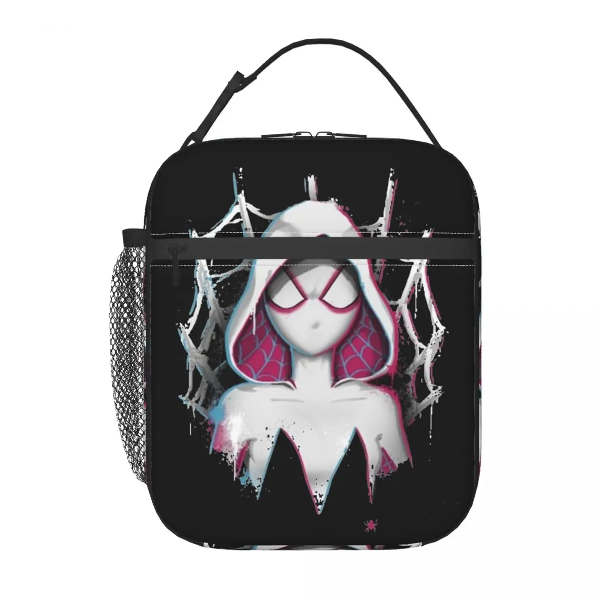 Spider-Gwen Spider Gwen Product Insulated Lunch Bag For School Food Container Reusable Cooler Thermal Bento Box