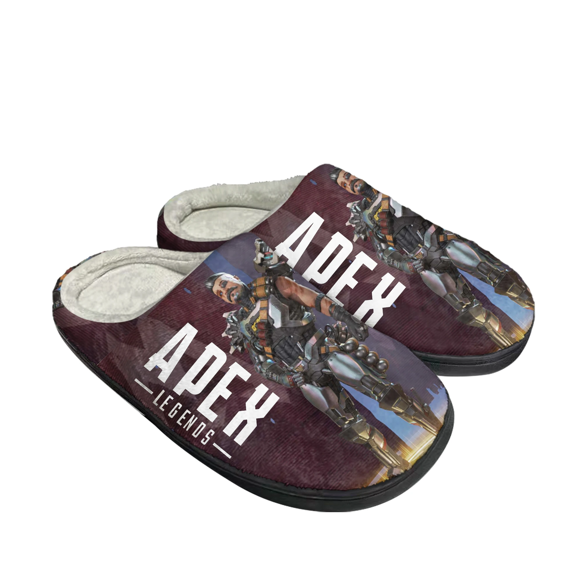 Apex Legends Fuse Home Cotton Slippers Hot Cartoon Game Mens Womens Plush Bedroom Casual Keep Warm Shoes Tailor Made Slipper