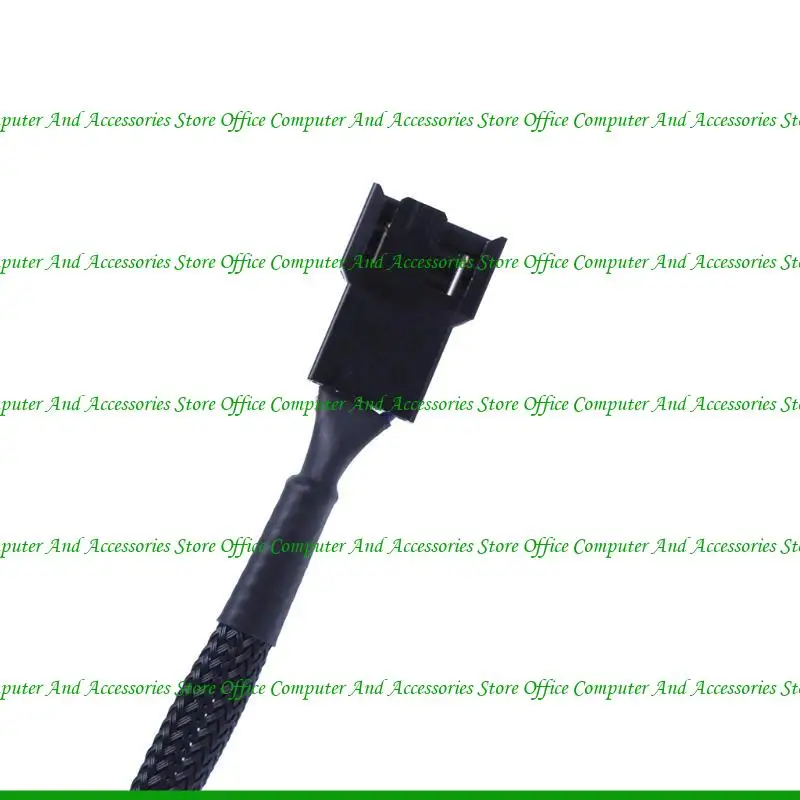 U55C 1 To 2 Way Y-Splitter Sleeved 4-Pin PWM Connector Fan Extension Adapter Cable