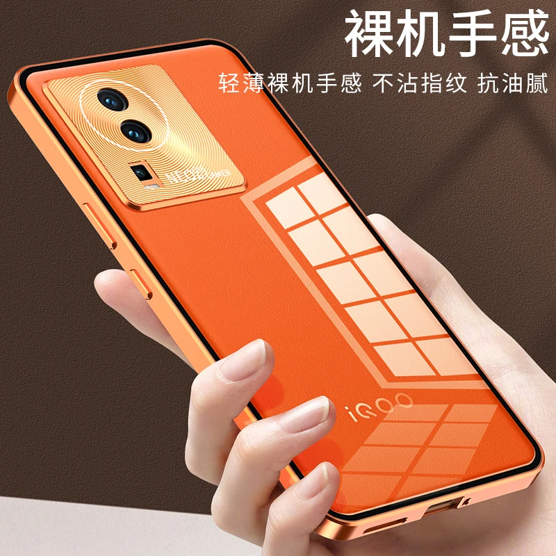 Aluminium Alloy Metal Frame Bumper for VIVO IQOO Neo 7 Neo7 Case Tempered Glass Back Cover IQOO Neo 7 Camera Lens Protector Capa