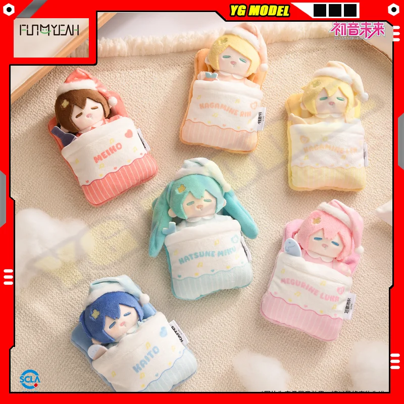 

Hatsune Miku Action Figures Peripheral Products Luka Megurine Luka Kagamine KAITO MEIKO Q-version Sleeping Cotton DollOriginal