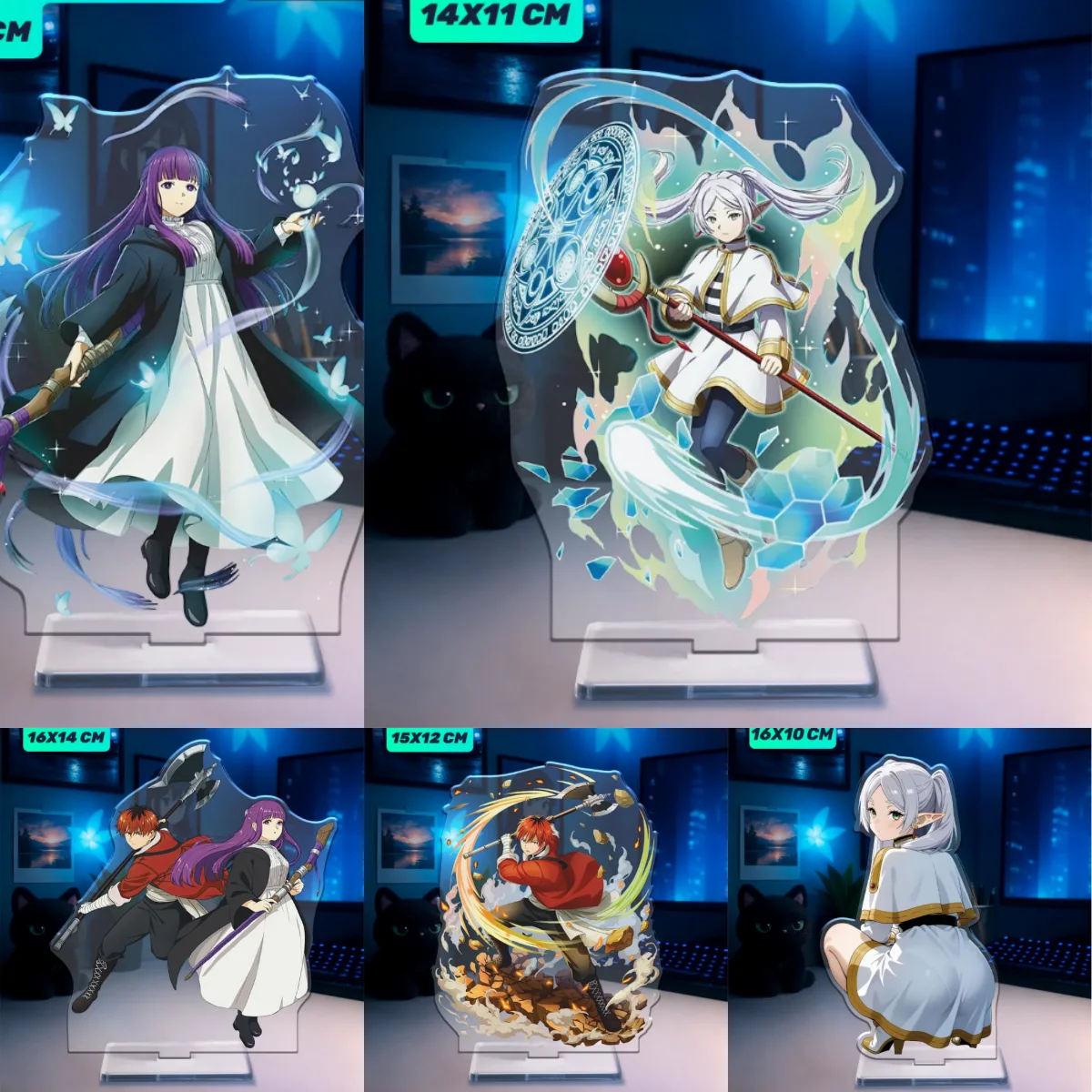 

Anime Acrylic Standee for Frieren: Beyond Journey's End Serie Frieren Fern Stark Acrylic Stand Acrylic Desktop Decoration Gift