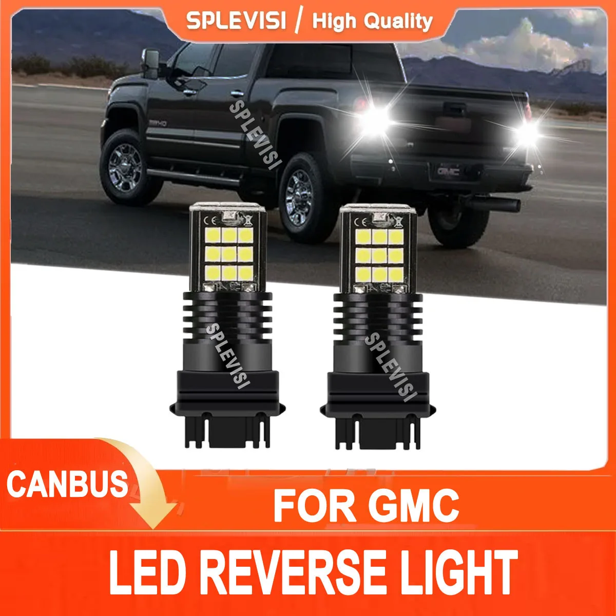 

2x 3157 6000K White LED Back Up Reverse Lights For GMC Sierra 1500 2500 HD 3500 HD 1999-2013 2000 2001 2002 2003 2004 2005 2006