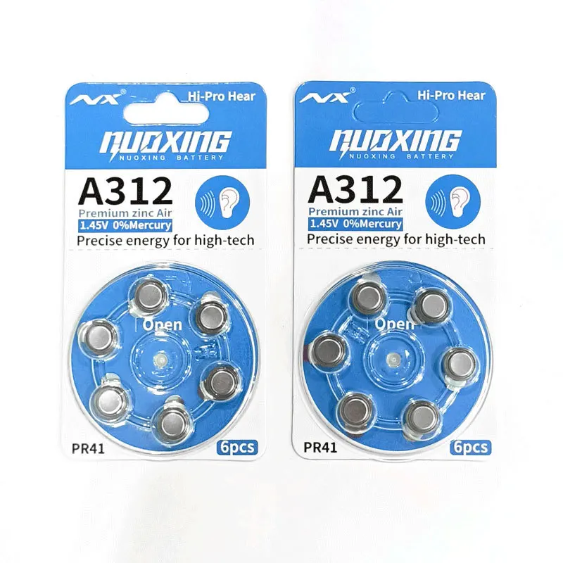 360pcs Hearing Aid Batteries 312 A312 P312 PR41 UK 1.45v Zinc Air Battery for ITC HSE Hearing Aids Sound Amplifiers