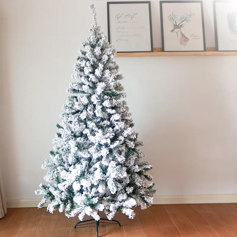 

White Snowy Christmas Tree Artificial Winter New Christmas Tree Modern Living Room Adornos De Navidad Christmas Decorations