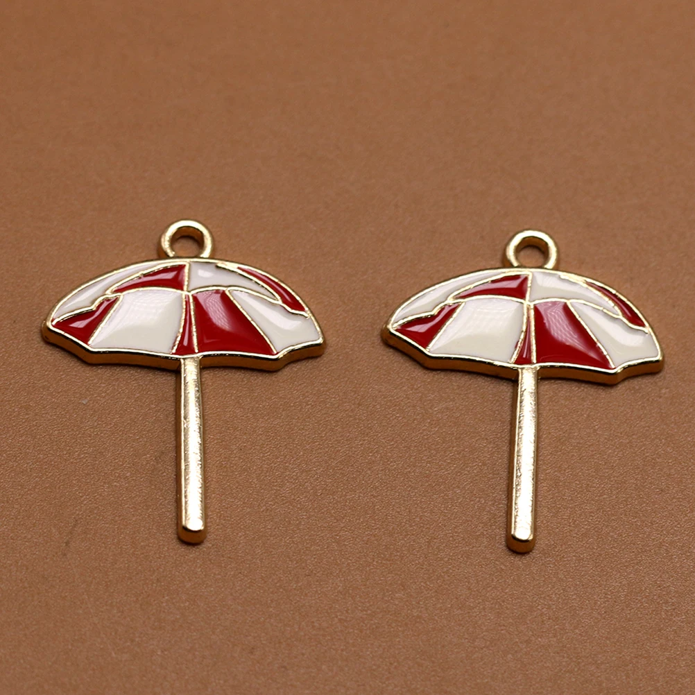 

10pcs Parasol Shape Alloy Pendants Charm DIY Jewelry Accessories Metal Charms Fashion Necklace Bracelet Earrings Project