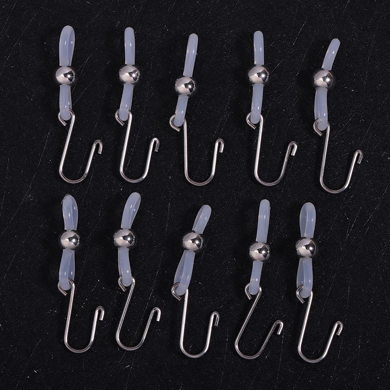 10Pcs Silicone Zipper Holder For Jeans Metal Universal Zipper Pull Durable Zipper Hooks For Jeans Zipper And Button Replacement