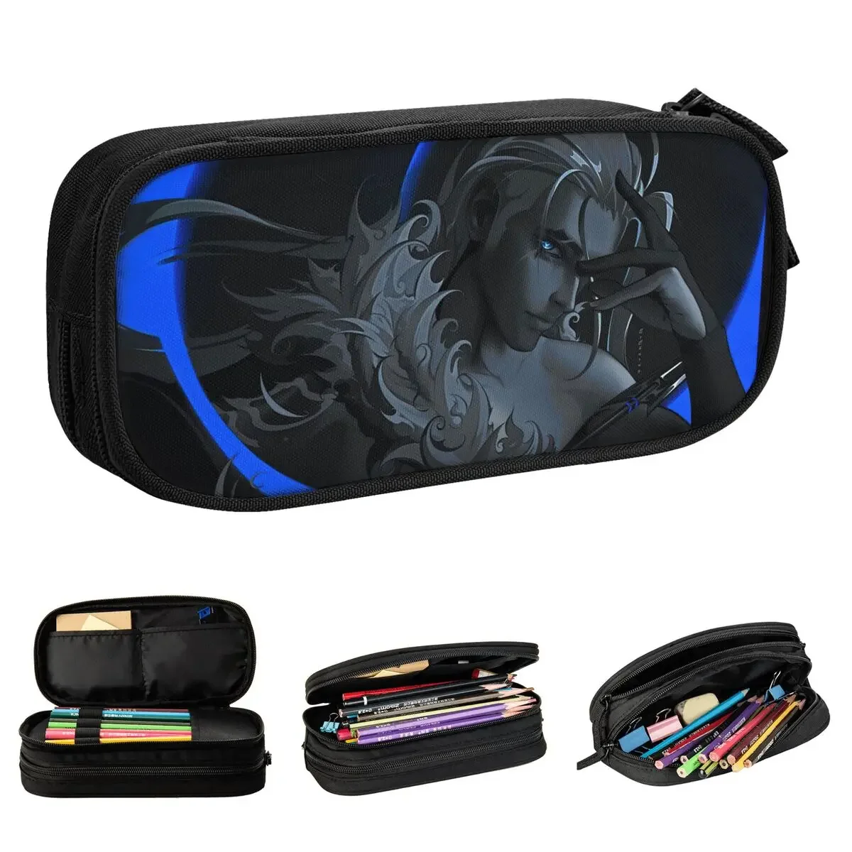 Valorant Shooting Game Pencil Case Computer Accessories Pencilcases Pen for Girls Boys Large Storage Bag Students School Gifts