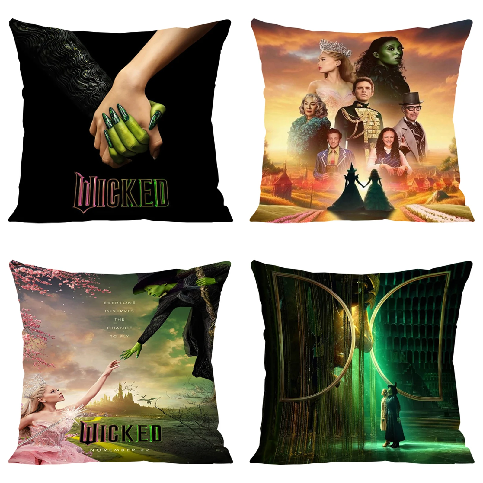 W-Wicked Bed Pillowcases Pillowcases for Pillows 45x45 Cushions Covers Pillow Covers Decorative Luxury Cushion Cover Home Decor