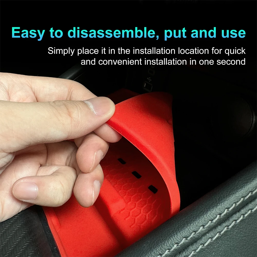 For Ford Mustang S650 GT 2024 Silicone Wireless Charging Pad Non-Slip Protect Mat Dust-Proof Charger LHD RHD Car Accessories