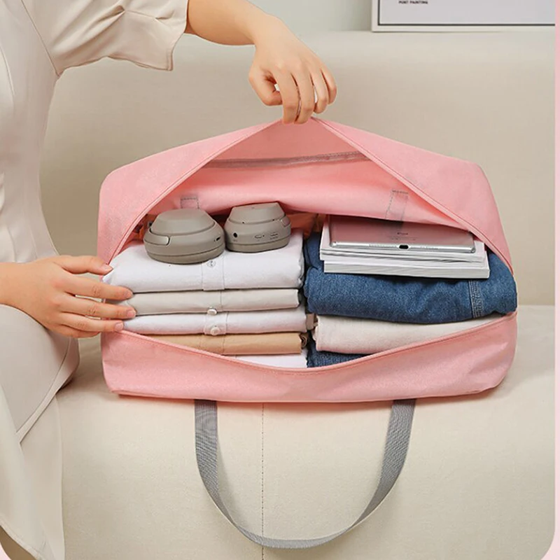 Foldable Single Luggage Storage Bag MultiFunctional  Women Handbag Convenient Travel Bag Large Capacity Storage Organizer