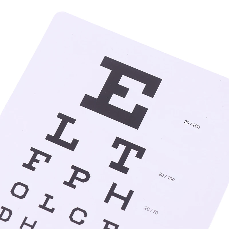 Double Sided Standard Eye Test Chart, Wall Exame Visual, Pingente Exame, Conveniente, Kid Visão Cronograma