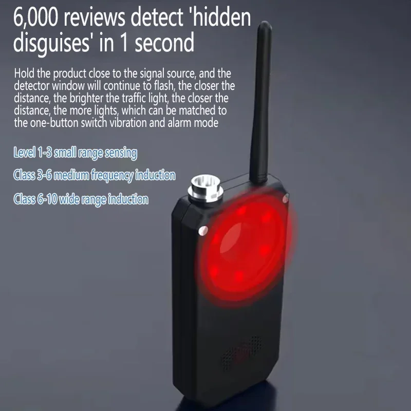 Espião escuta detector de câmera escondida rf sem fio gsm sinal de som gps rastreador cam detector bug finder espião gadgets dispositivos