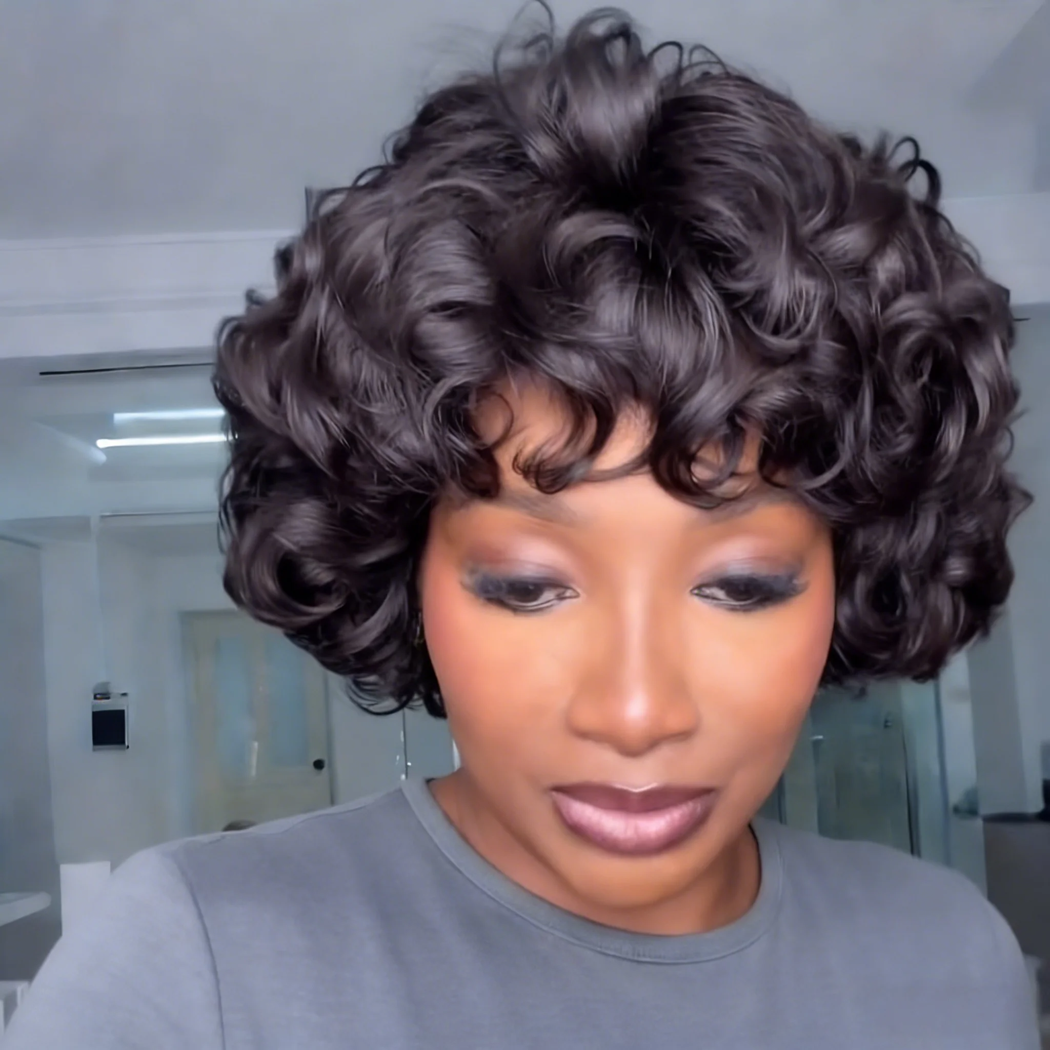 Short Pixie Cut Brazilian Human Hair Wig
