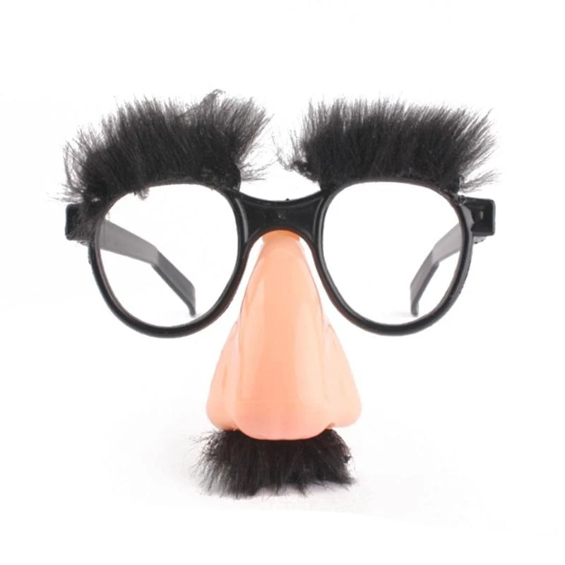 

JU64 Big Nose Glasses Plastic Wearing Toy for Kids&Adults Trick Toy Funny Trick Toy Relieve Stress