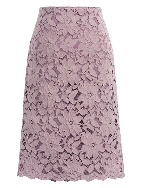 Summer New Style Women's Lace Half Skirt Bodycon Skirt Cross-Border Fashion Straight Tube Skirt Neutral A-Line Silhouette