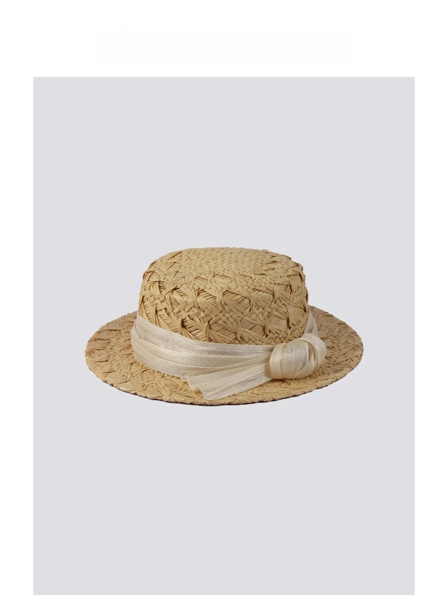 cappello-di-paglia-intrecciato-a-mano-fetsbuy-traspirante-a-tesa-piatta-parasole-per-spiaggia-e-vacanze-cappello-estivo-puro-fatto-a-mano-per-donne