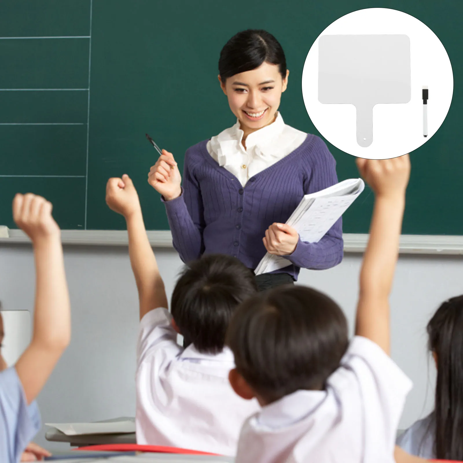 

Dry Erase Paddle H held Whiteboard Small Students Answer Paddle Reusable Classroom Whiteboards Party DIY Plastic