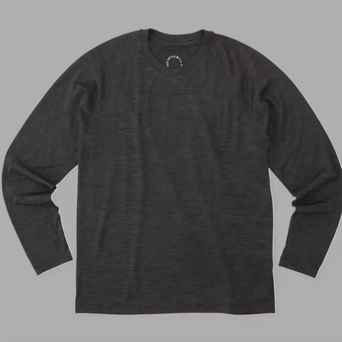 سريعة الجافة Yamatomichi Thinweght الصوف متماسكة طويلة الأكمام تي شيرت الرجال النساء أسود أزرق أخضر ملابس داخلية غير رسمية تي شيرت الملابس اليابان #5