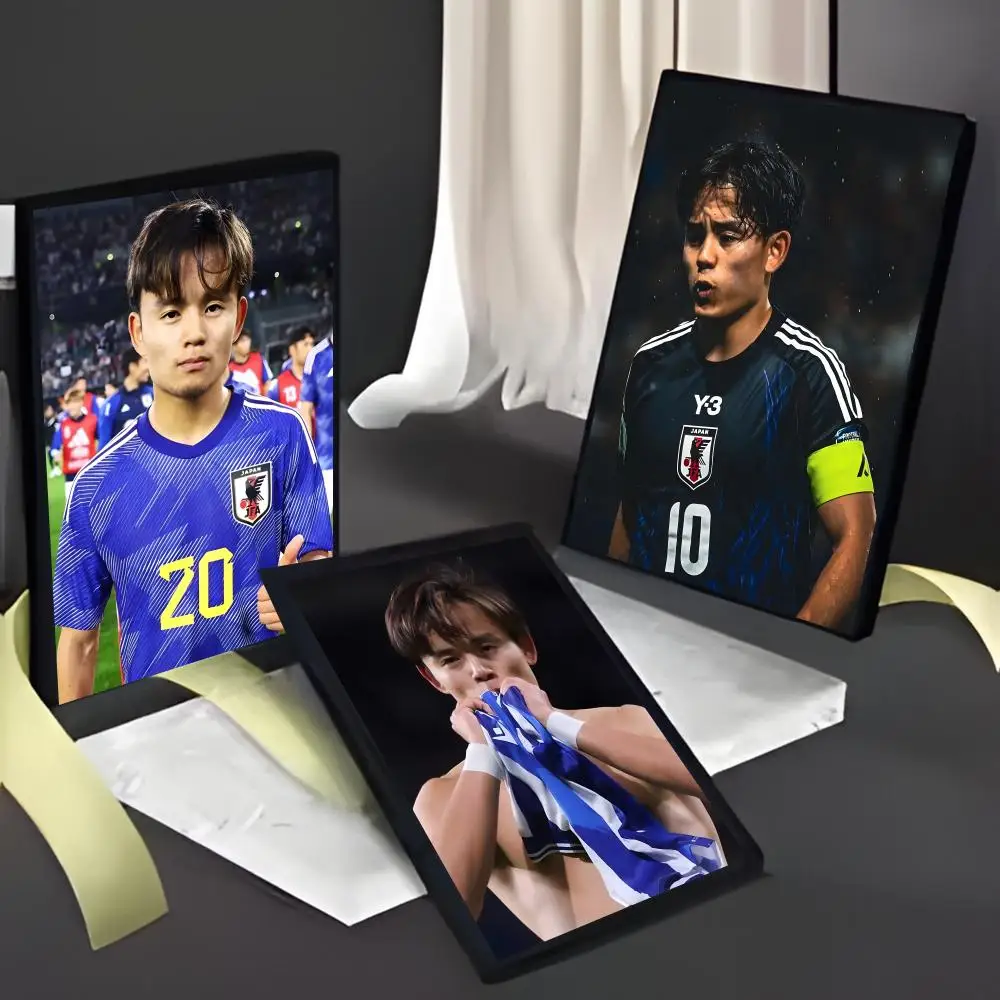 Talented Skillful Japanese Athlete Football Star T-Takefusa Kubo Poster American Film Mural Home Childrens Room Wall Decor Print
