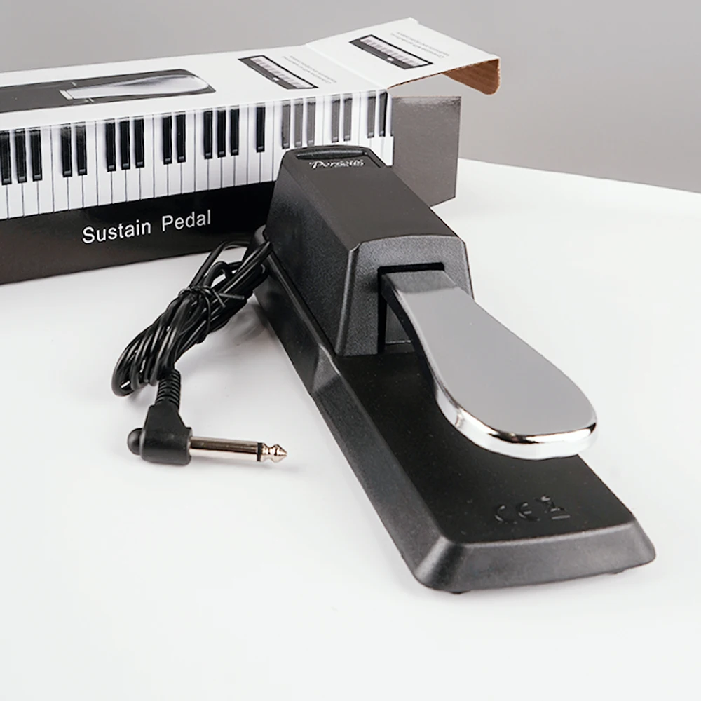 Piano Keyboard Sustain Damper Pedal for Electric Piano Electronic Organ & Synthesizer