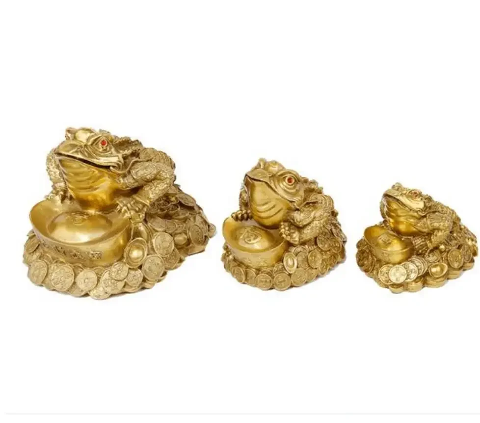 Copper Statue Toad Fengshui Decoration Recruitment Business Company Front Desk Decoration Statue Prosperous Wealth China Chin