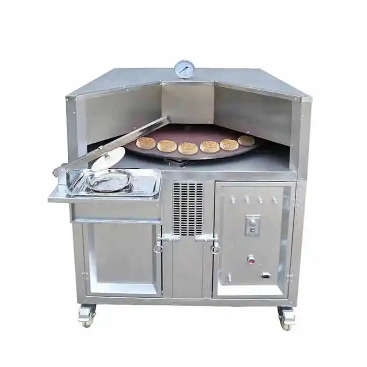 Home Use Arabic Pita Bread Arepa Maker Pizza Roti Oven Chapati Maker Roti Tandoor Rotary Oven Gas Lebanese Bread Tandoor