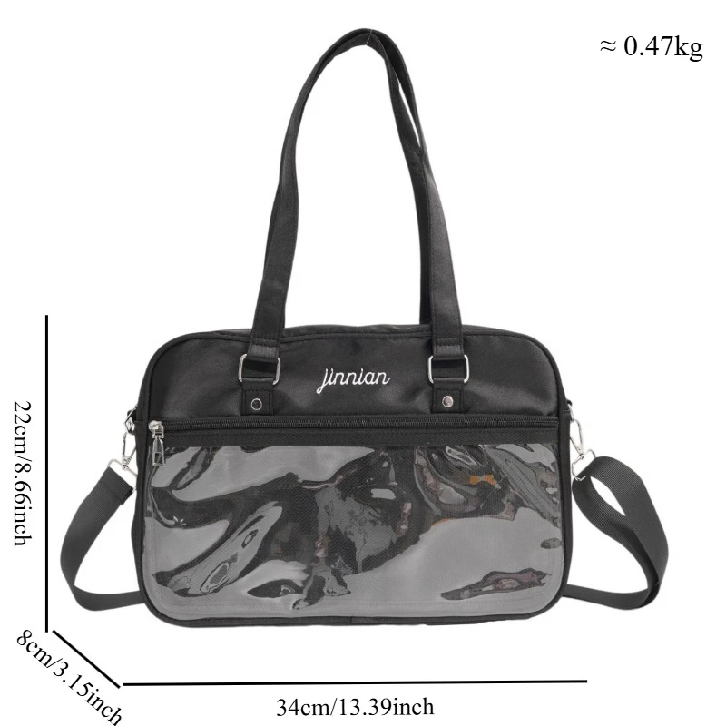 Large Capacity Women Tote Bag New Anime Japan Style JK Uniform Bar Pain Bag Casual Shopping Animation Shoulder Crossbody Bag - Image 6