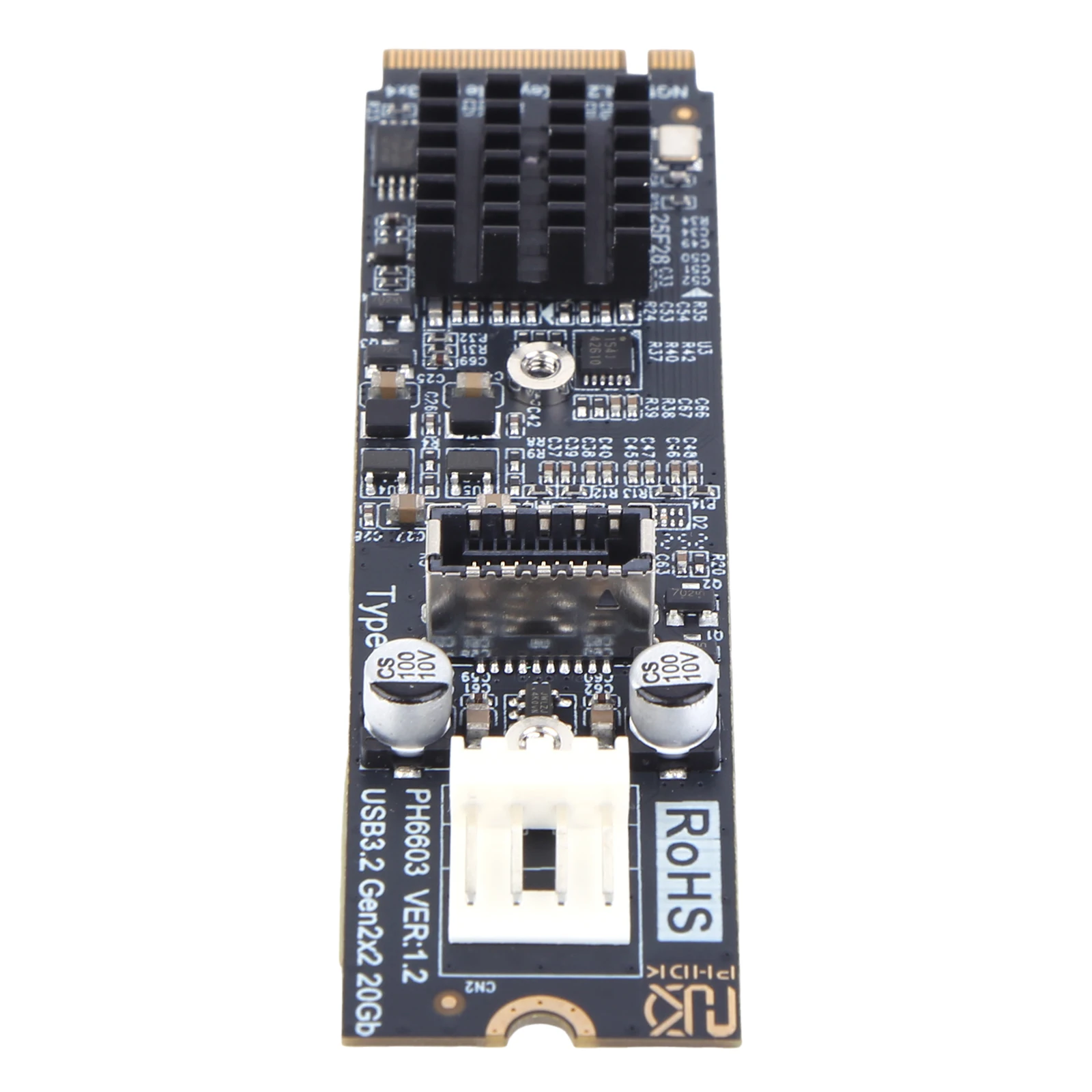 

M.2 To TYPE-E Adapter 20Gbps High Speed M2 M Key PCIe To USB3.2 Front Panel Expansion Card ASM3242 Chipset for Desktop
