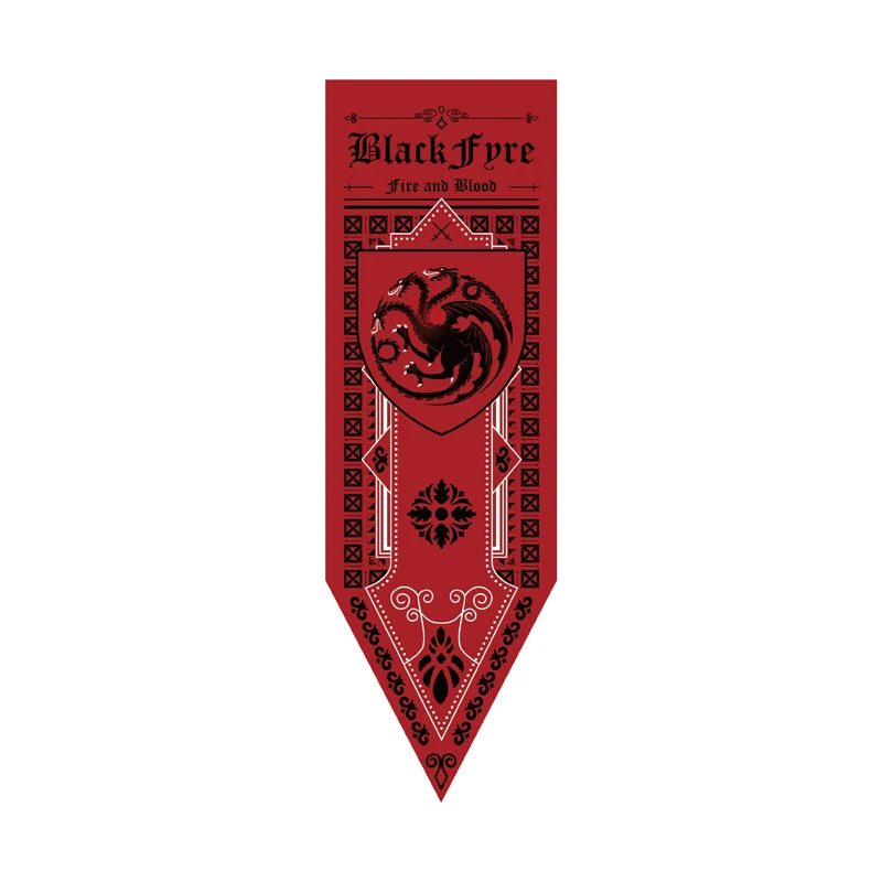 Hippocampus Banners Home Decor Bloodraven Blackfyre Dragon Wolf Bittersteel Living Room Flags Decoration Decorative Garden Props