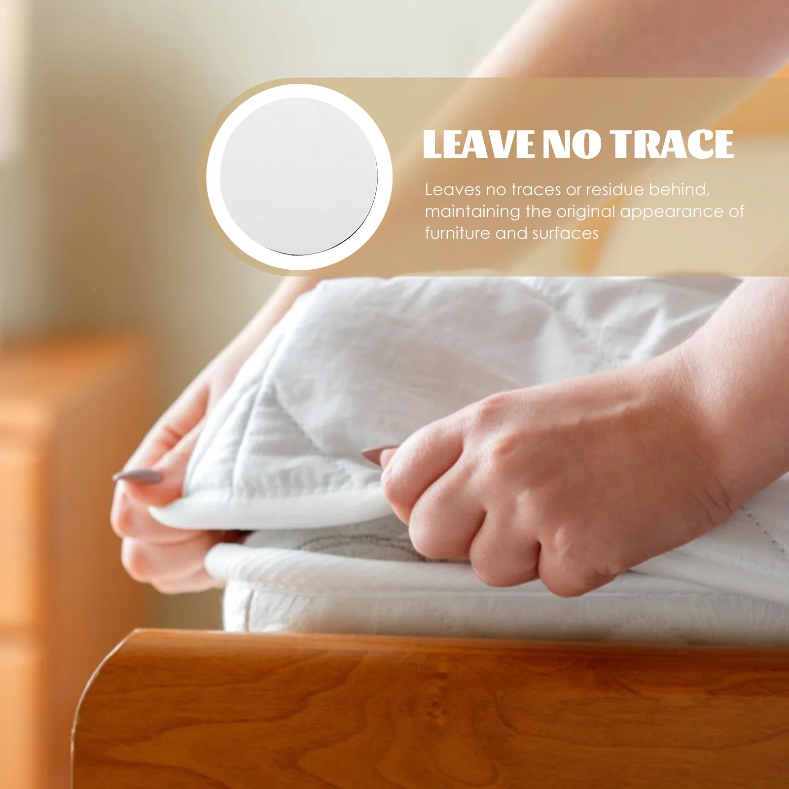 20 قطعة المضادة للانزلاق الشريط ل أريكة وسادة القابض غطاء سرير البساط السجاد منصات لاصق هوك حلقة ملصق المنزل فائدة قبضة الوسادة #5