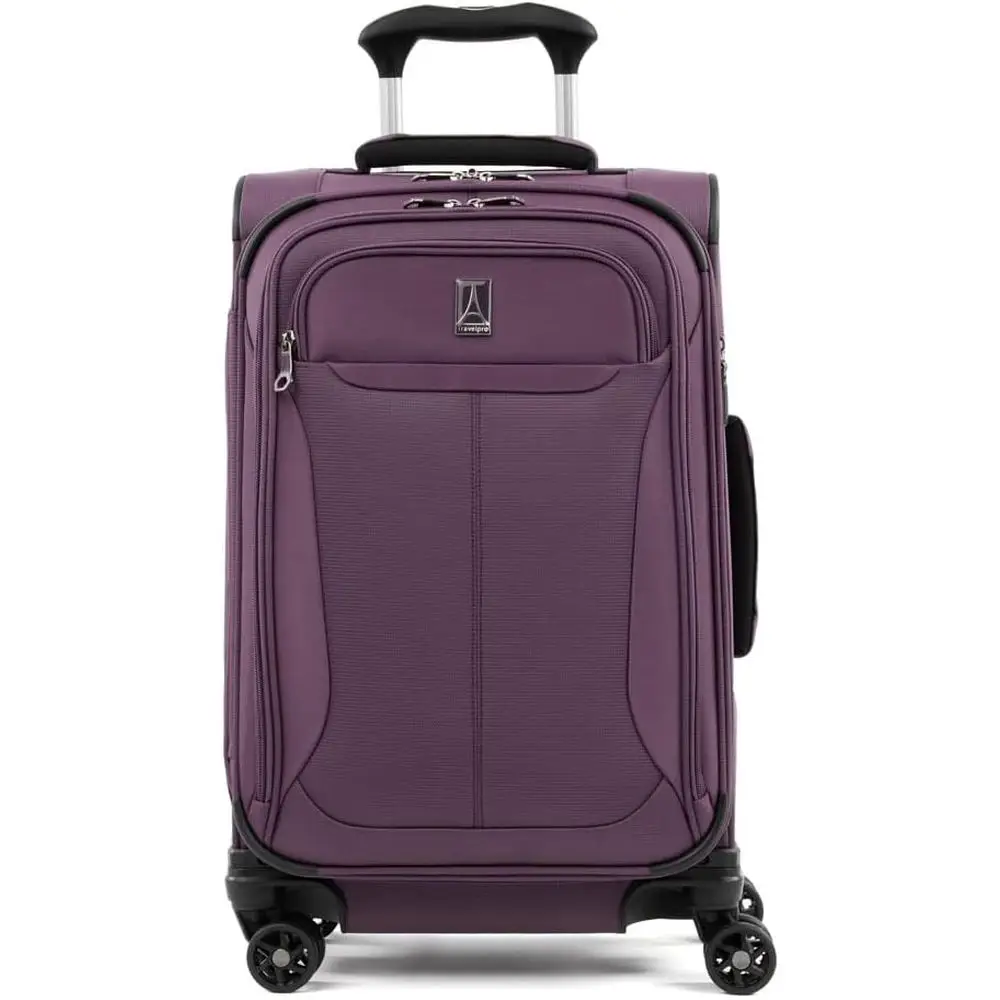 

21 Expandable Lightweight Carry-On Suitcase with 4 Spinner Wheels, Deep Pleat Design