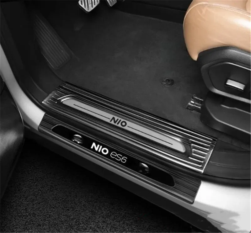 For NIO ES6 2019-2023 stainless steel car threshold guard plate trunk threshold guard Anti-scratch protection car accessories