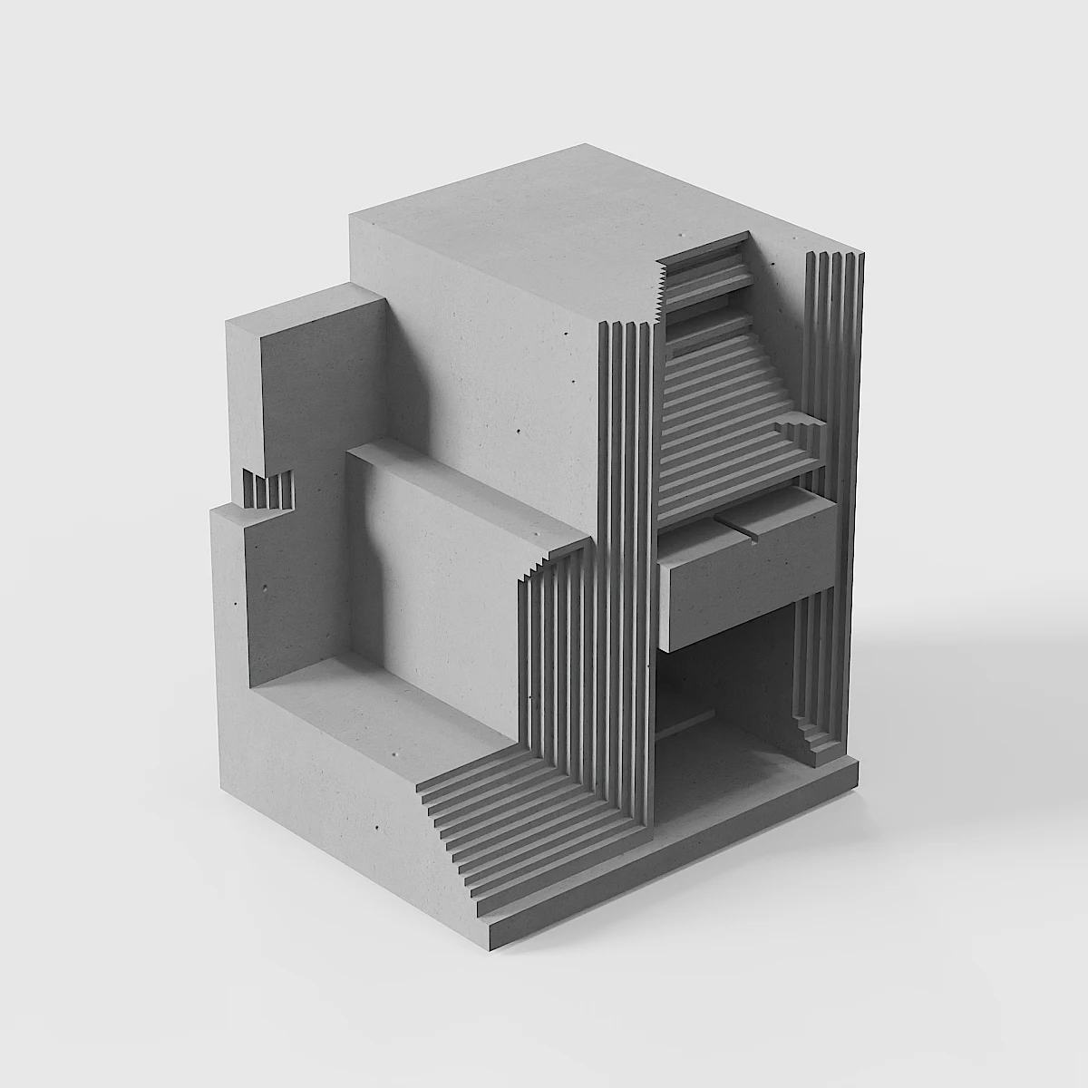 

Carlo Scarpa "Brian Family Cemetery" cement model living room home decoration desktop concrete ornaments
