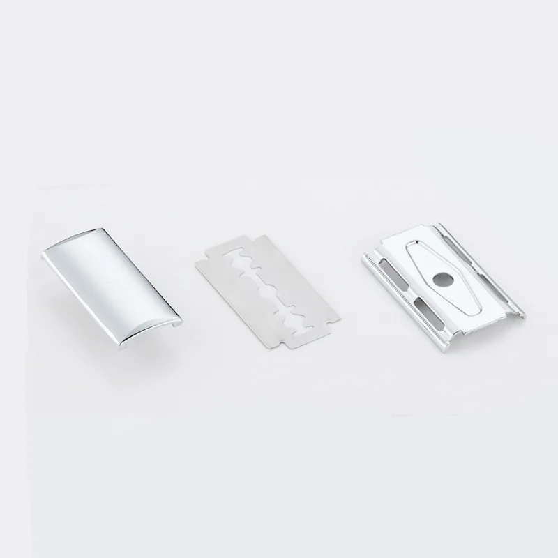 Rasoio di sicurezza regolabile doppio bordo in acciaio inossidabile classico da uomo rasatura da rasoio da barba da rasoio da barba da uomo