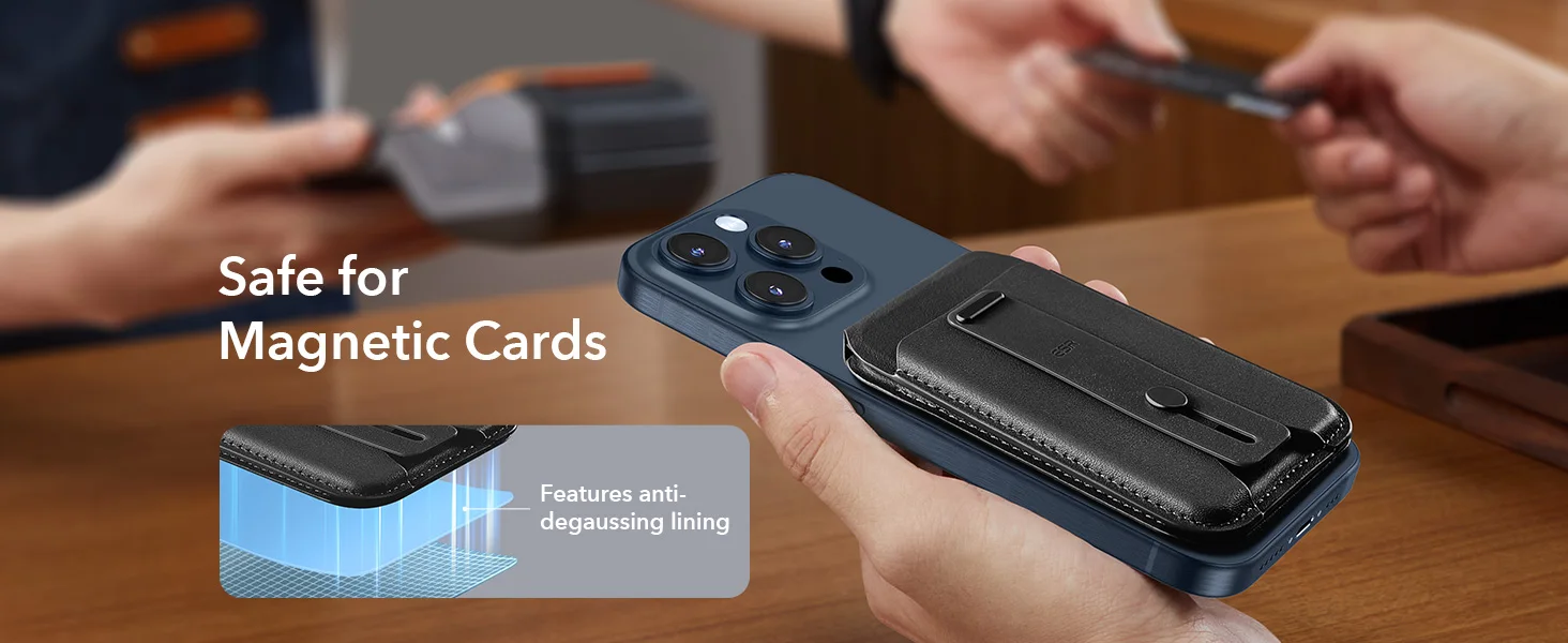 ESR for MagSafe Wallet 5 Card Holder for Phone Case RFID Blocking Magnetic Wallet for iPhone 17/16/15/14/13&Selected Samsung